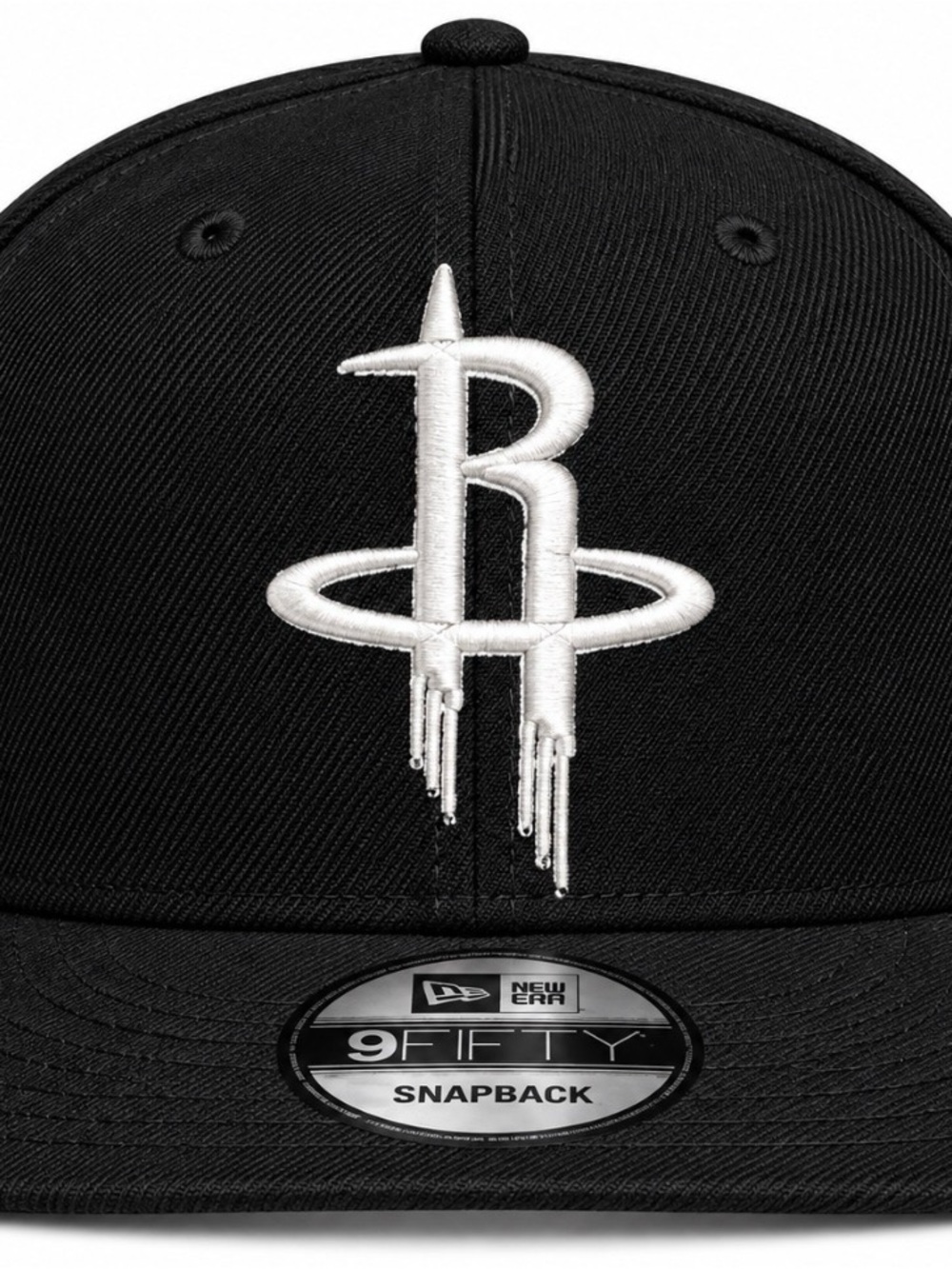 New Era Black and White Houston Rockets 9FIFTY Snapback Hat